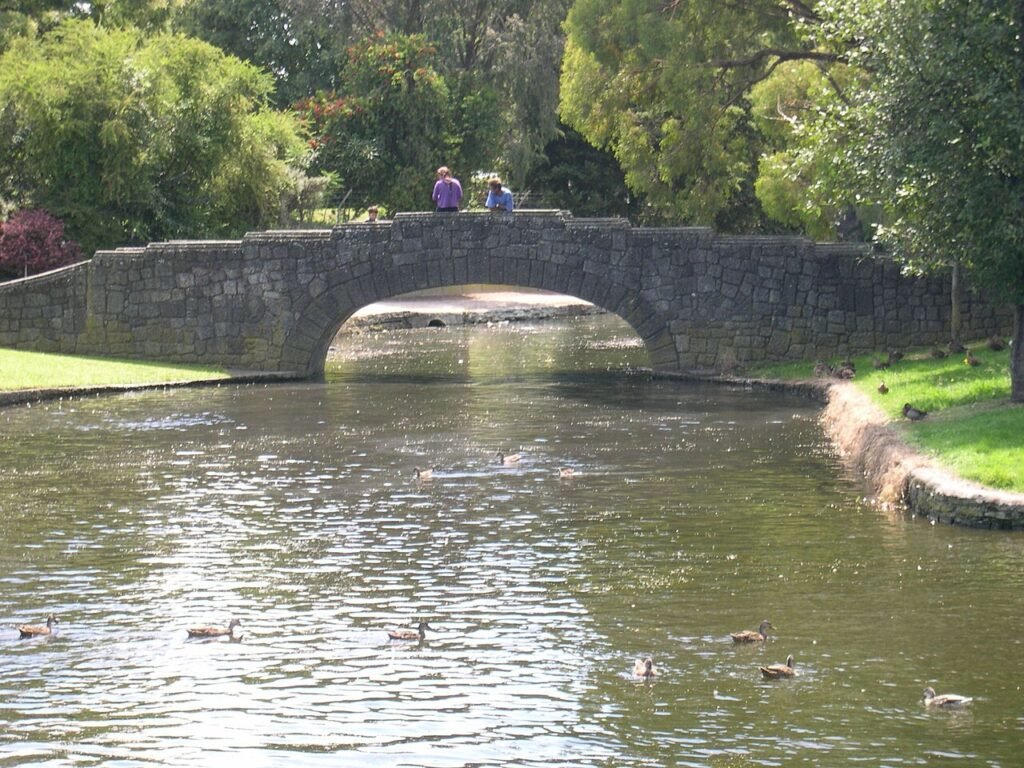 A typical historic stone bridge of the Balkans